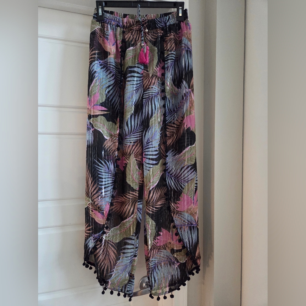 Fun Tropical Women's Coverup Pants - Picture 1 of 14